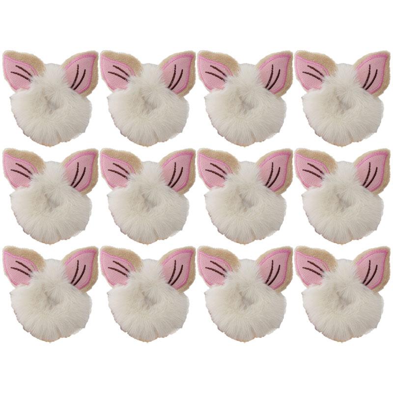 Autumn Winter Plush Cat Ear Hair Ring Female Cute High Elasticity Children Hair Rope Simple Hair Accessories