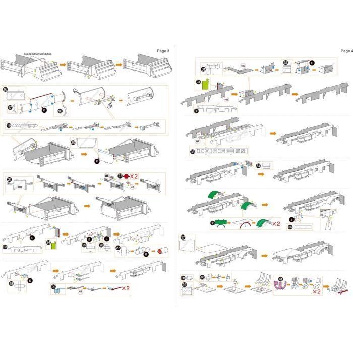Metal earth fascinations freightliner 114sd snow plow puzzle 3d en métal