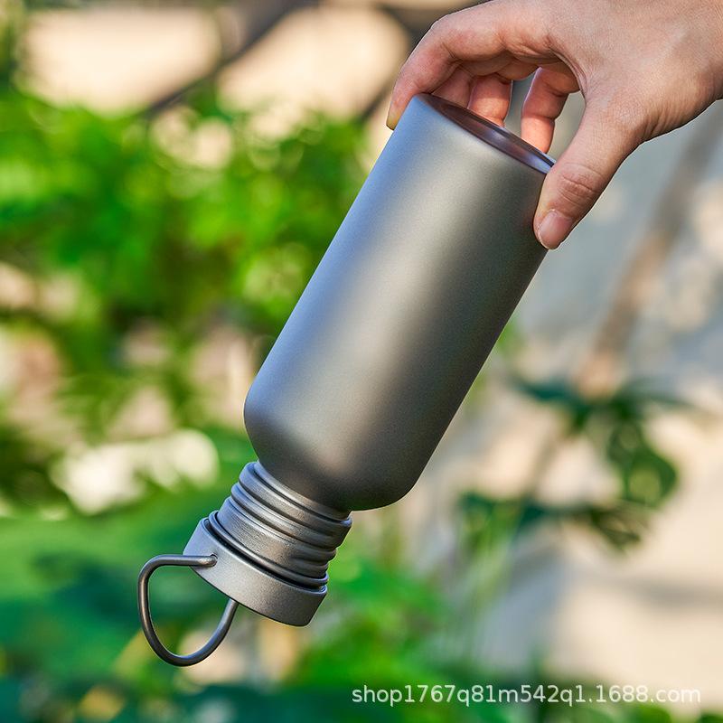 Outdoor Titanium Water Bottle 500ml/600ml/750ml Riding Cycling Water Bottles