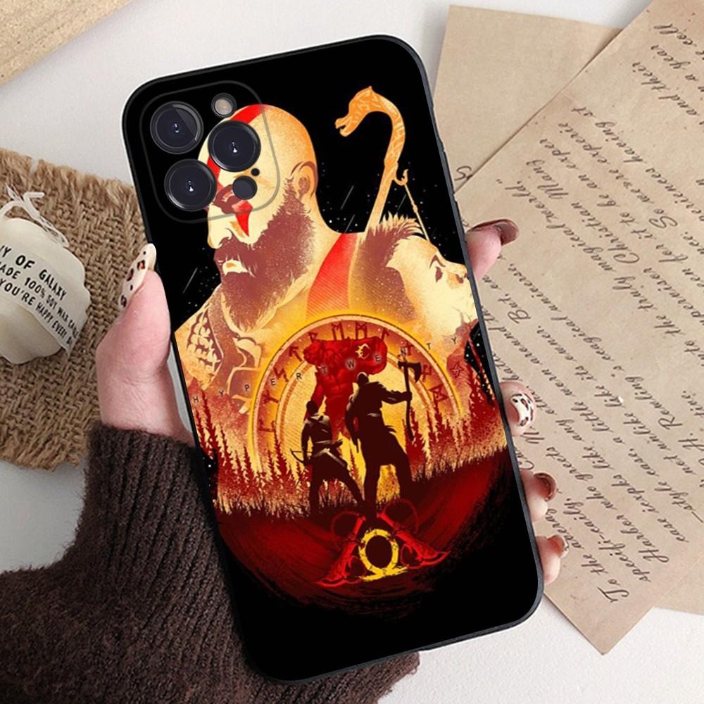 God of War Phone Case Silicone Soft for iphone 15 14 13 12 11 Pro Mini XS MAX 8 7 6 Plus X XS XR Cover