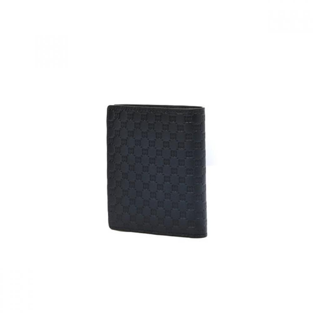 Daks Navy Logo Pattern Cowhide Wallet Dbwa4f290n2