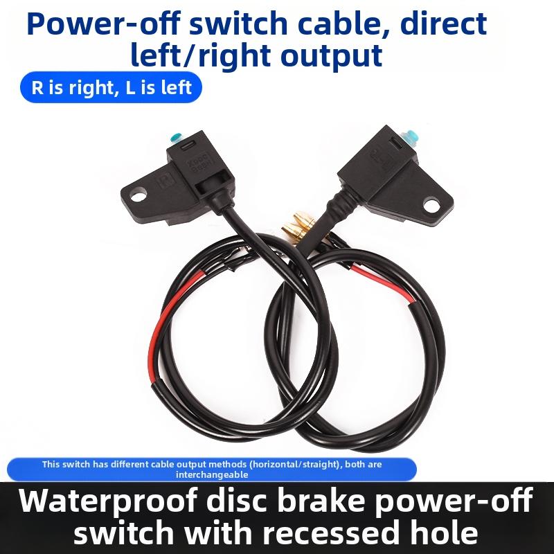 Recessed Mount Waterproof Power Cut-Off Switch for Motorcycle - Moto-Sized Battery Disconnect Switch Resistant to Water