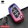 Estuche Plegable para Llave de Coche de Aleación de Zinc de 3 Botones Cubierta Completa Para Peugeot Citroen C1 C2 C3 C4 C5 Ds3 Ds4 Ds5 Ds6 Accesorios de Carcasa para Llave de Coche