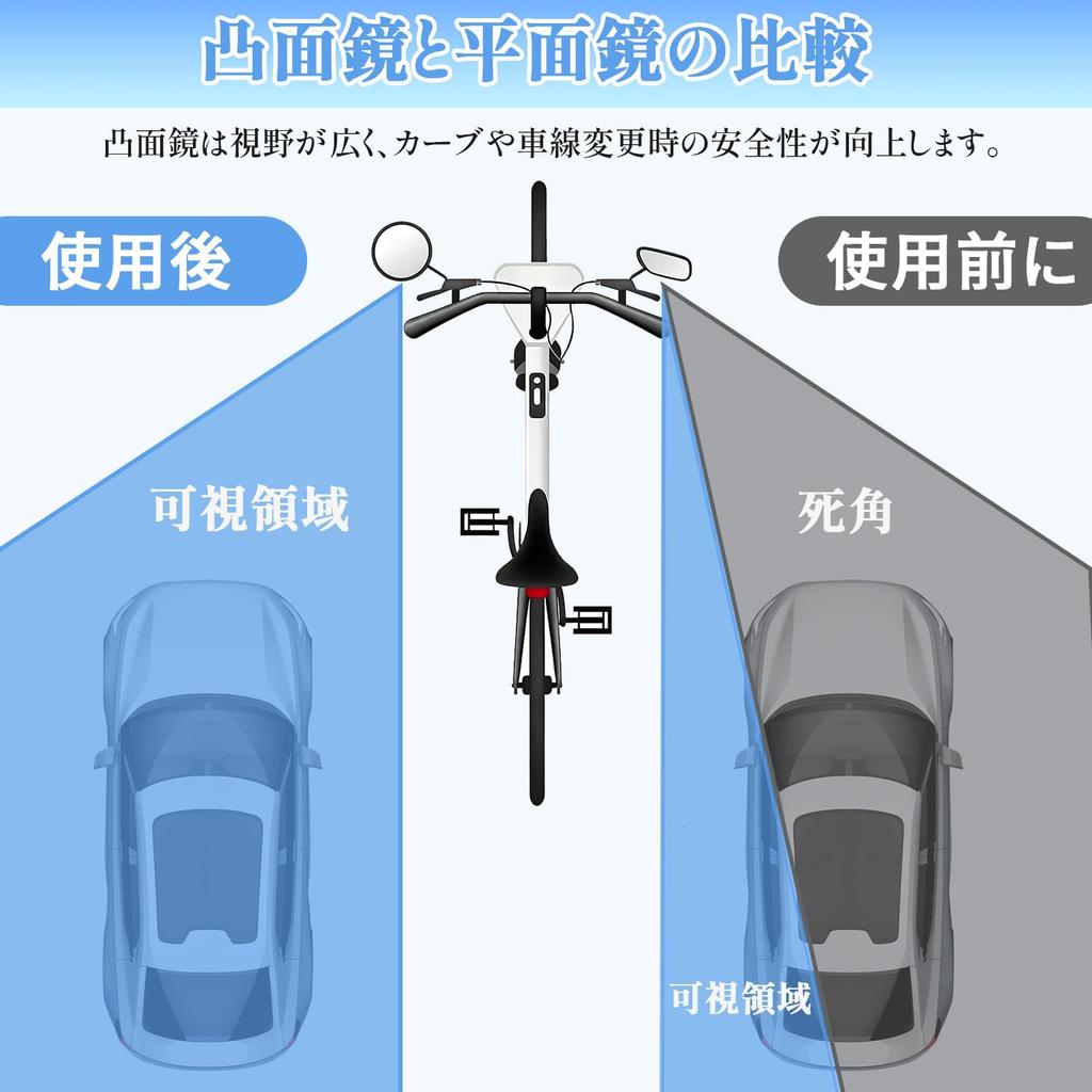 Bicycle Rearview Mirror Bar End Mirror Bicycle Oval Shape 2