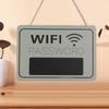 Rectangle WiFi Wall Sign Wooden Wall Decor Plaque Chalkboard WiFi Sign  Hotels Offices