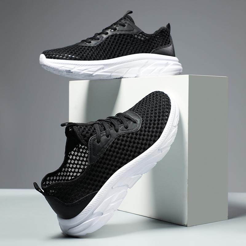 Summer Men's Large Size Sports Shoes Breathable Casual Shoes Flying Weaving Outdoor Running Shoes