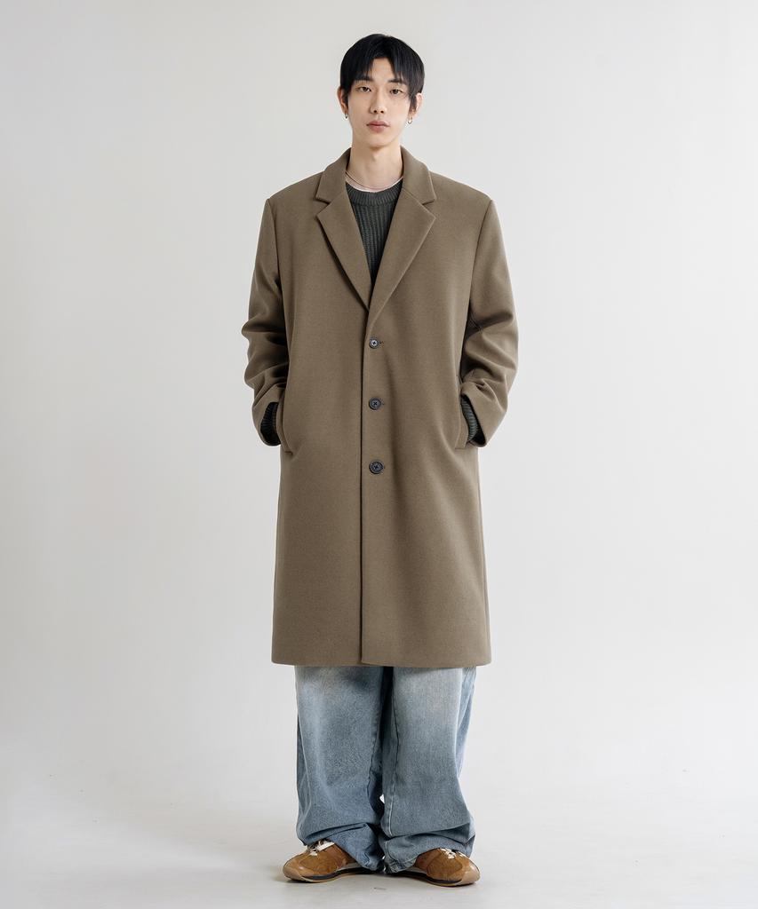Lemain Second Wool Blend Oversized Single Coat [Beige]