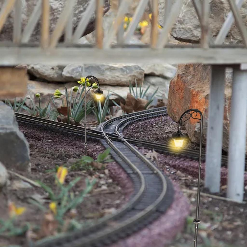 Model H0 Gauge Light Park Lanterns Set & Resistors 10* 1:87