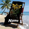 Custom Name Personalized The Legend of Zelda Print Beach Towel, for Trip Camping Beach Party Home Decor, Birthday Gift for Family & Friends