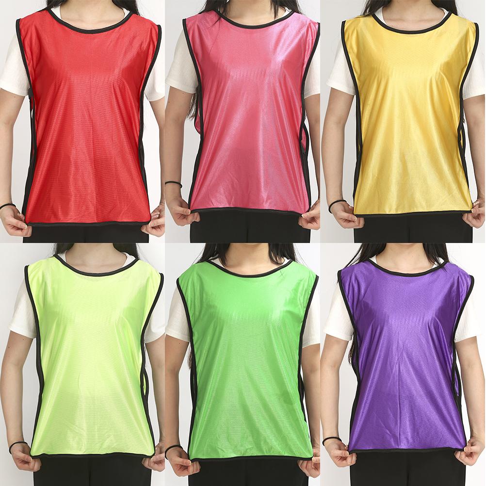 10Pcs Kids Scrimmage Training Vest Practice Jersey Pennies Bibs for Soccer Basketball Football
