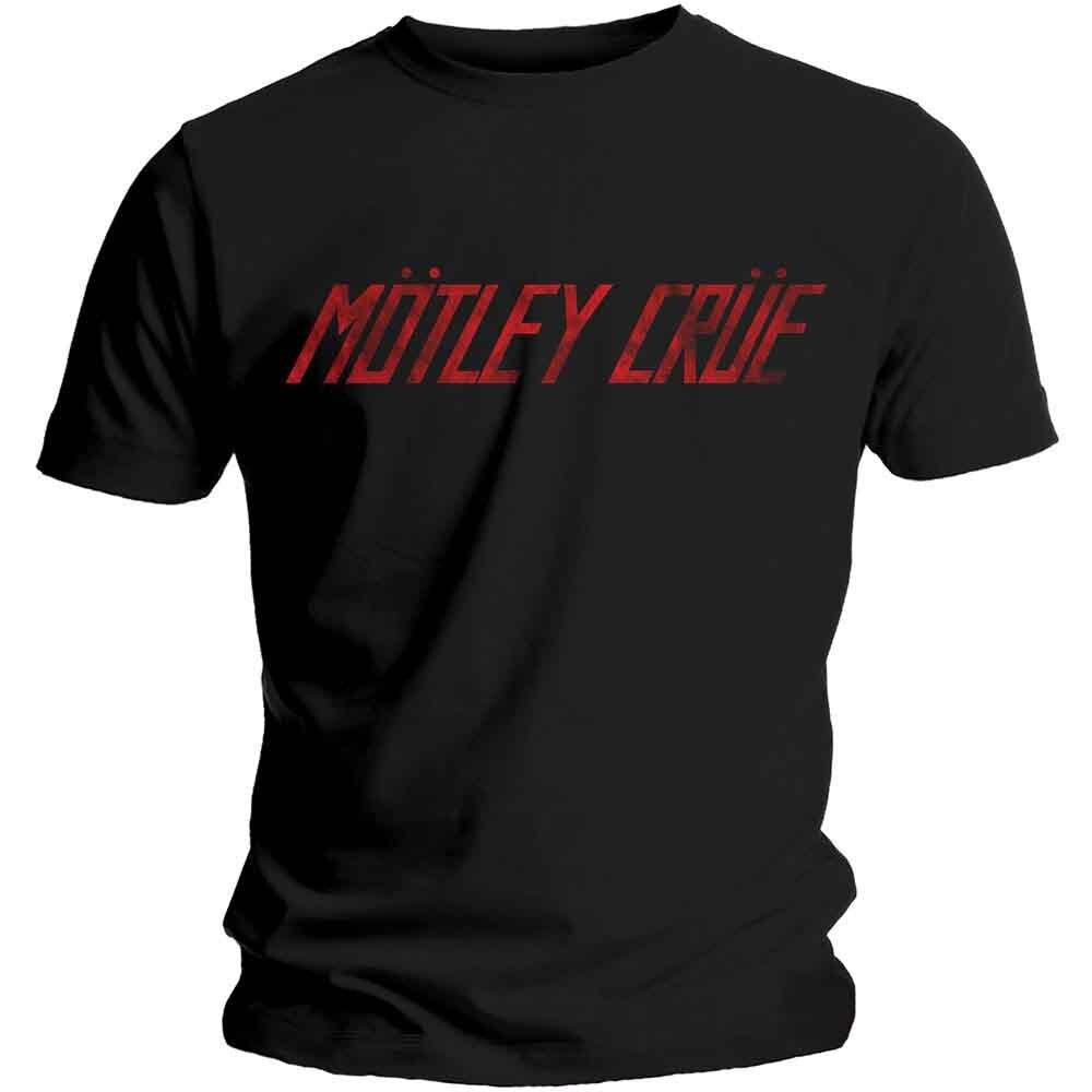 Motley Crue Distressed Logo T-Shirt Black New Unisex T-Shirt XXXXL