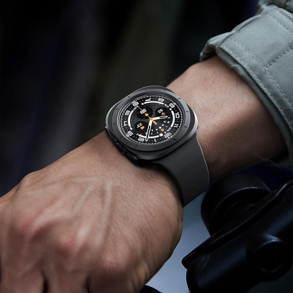 Case for Samsung Galaxy Watch Ultra 47mm Screen Protector Cover Protective Bumper Shell+Tempered Glass Film Galaxy Watch 7 Ultra