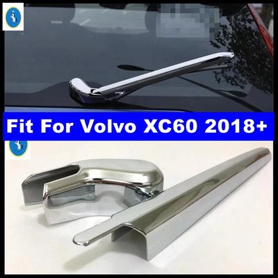 Kit de Rénovation Extérieure Kit de Protection Chrome Essuie-Glace Arrière Cadre Cache Garniture Pour Volvo XC60 2018 - 2024 Accessoire ABS