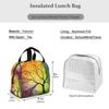 Rainbow Tree of Life Lunch Bag Adult Tote Bag Reusable Lunch Box Container For Women Men School Office Work