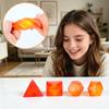 PolySquish Exploration Series Random Shape Sensory Squeeze Toys Set for Stress Relief and Tactile Play Assorted Geometric Designs