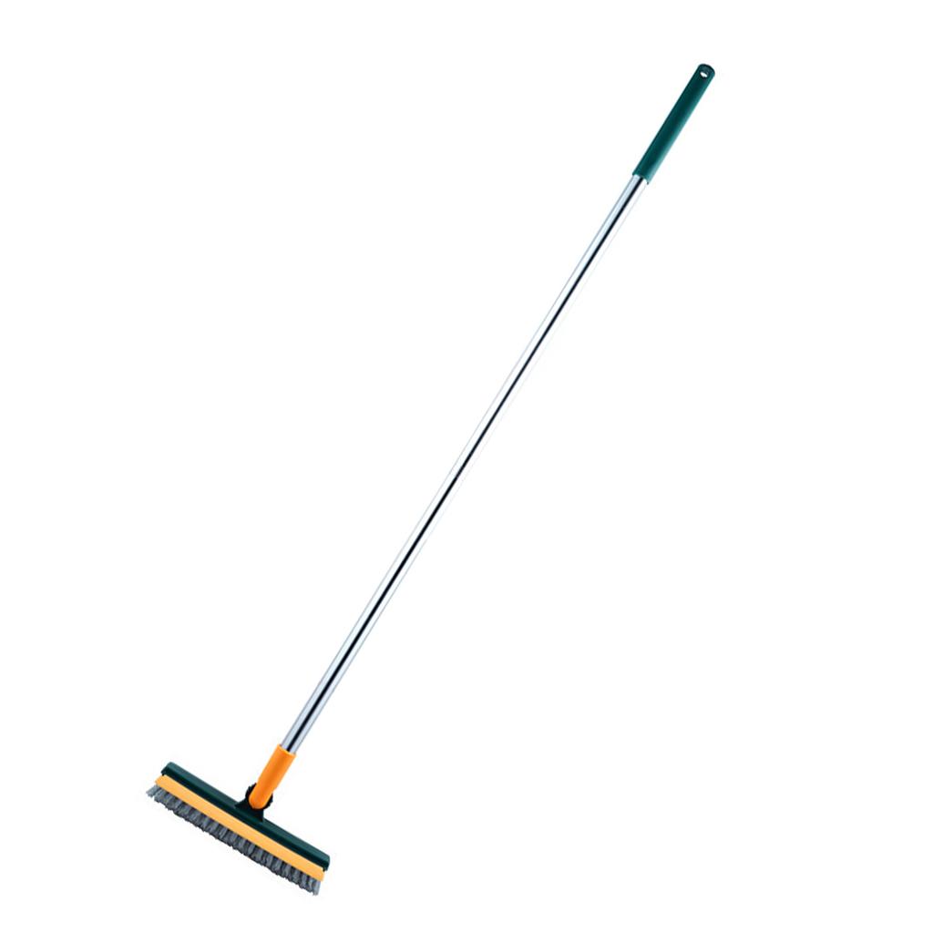Floor Scrub Brush Professional Efficient V Shaped Corner Brush Grout Brush with   Handle for Showers Bathroom Kitchen