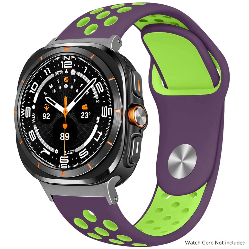 Silicone Strap For Samsung Galaxy Watch 8 40mm 44mm 8 Classic 46mm Sports Breathable Bracelet For Galaxy Ultra 2025 47MM Band