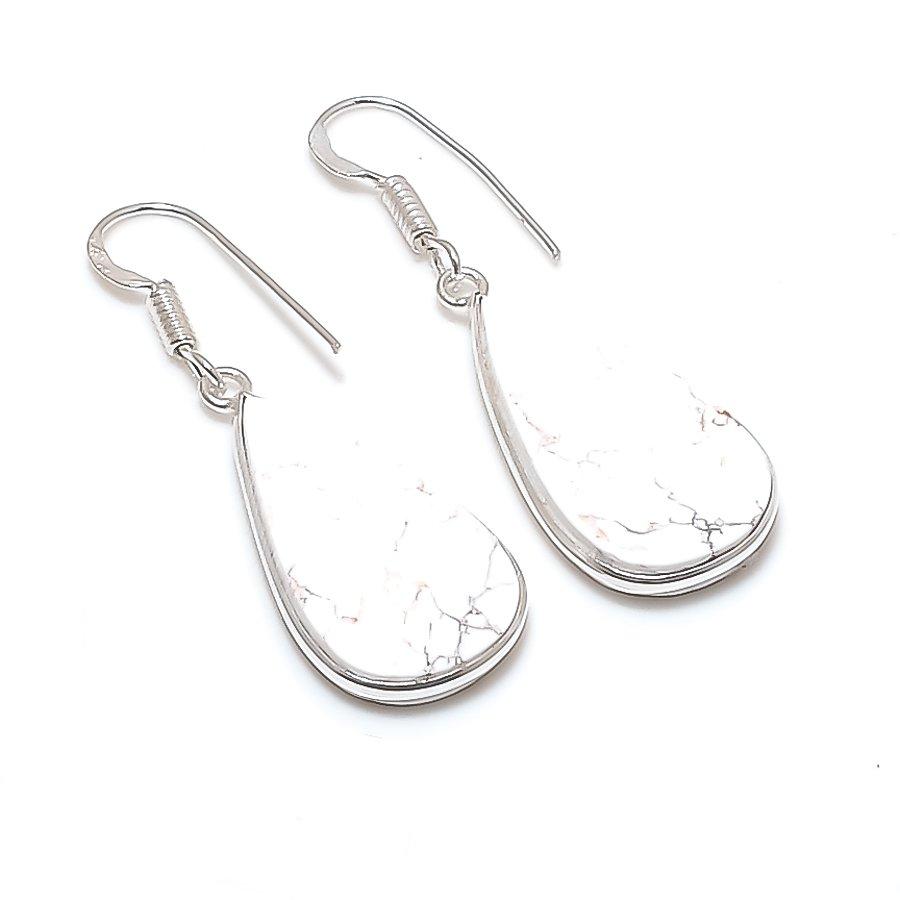 Natural Wild Horse Gemstone 925 Sterling Silver Jewelry Earring 1.69 AE-12275