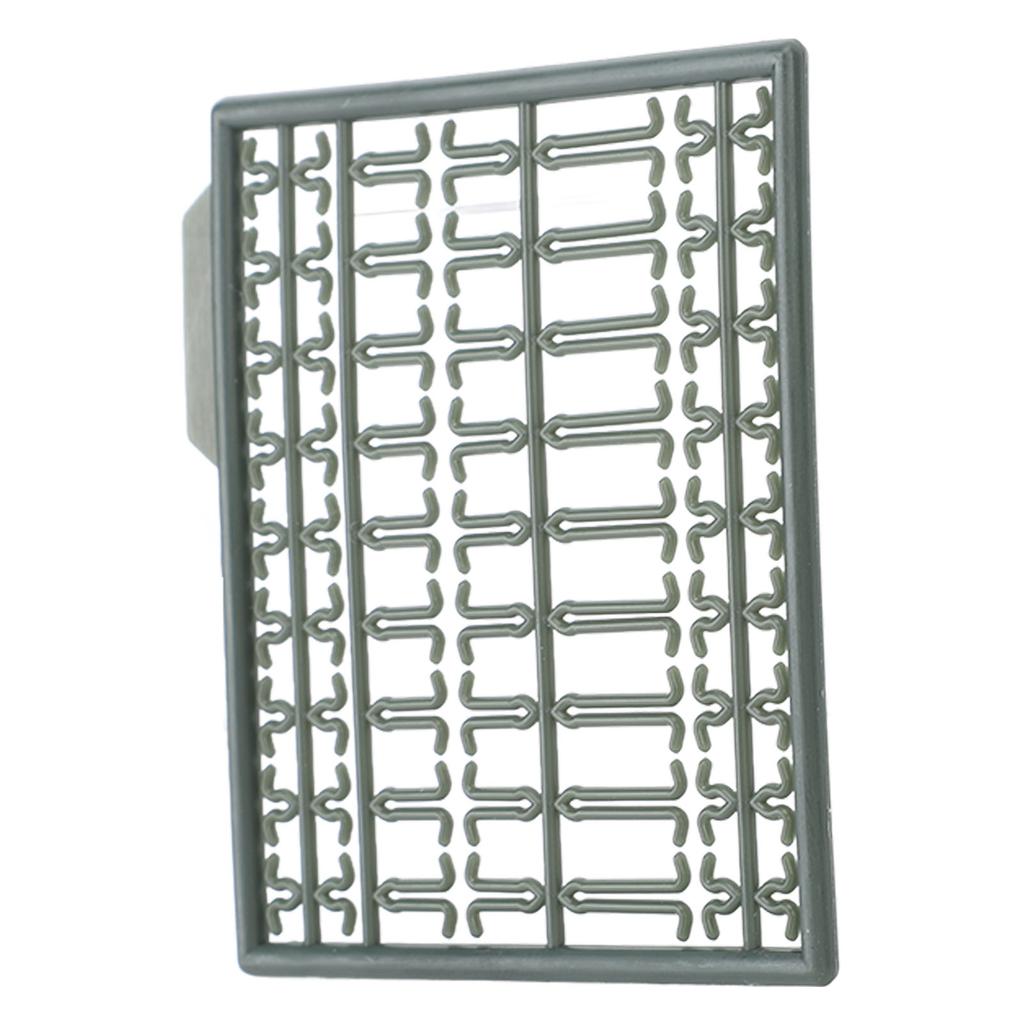 30Pcs Bait Stoppers Plastic Grid Type Strong Fish Hair Stopper for Carp Boat Lake River