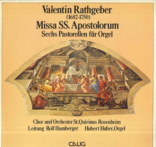 

LP Record ROLF HAMBERGER CHOR UND ORCHESTER Rathgeber Missa 1 Cdur Sechs Pas CAL30463 CALIG 1981 Germany Classical Used
