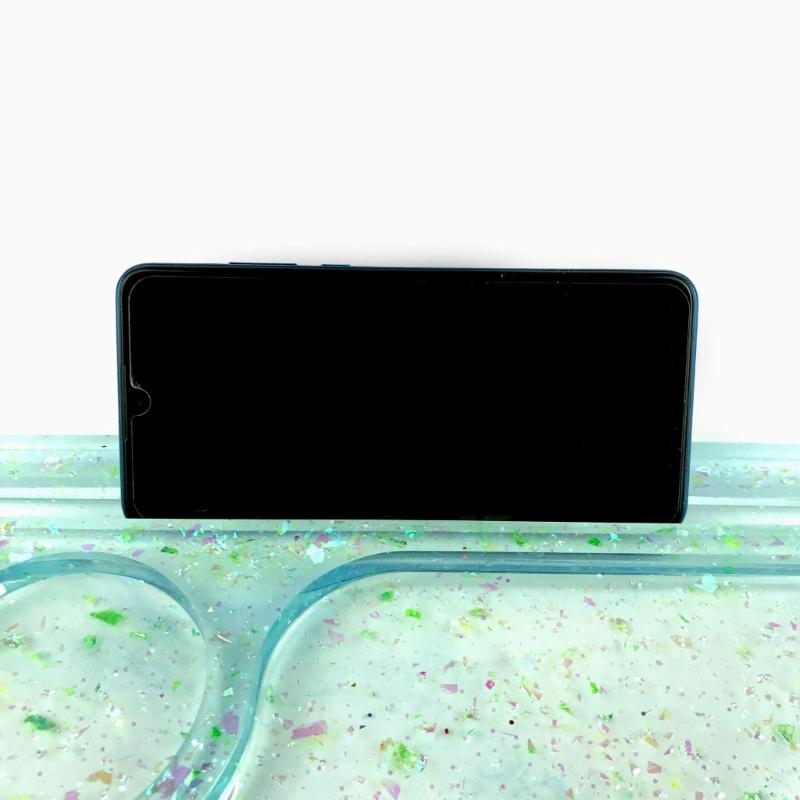 Epoxy Resin Mold with Disc Makeup Reel Cosmetic Silicone Mold Storage Tray Resin Mold for Diy Decorative Jewelry Tools