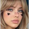 Halloween Scary Makeup Face Stickers Disposable Temporary Tattoo Decals Waterproof Sweatproof Easy Remove for Cosplay Party