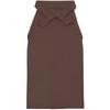 Hakama Plain Single Item Dark Brown L [Kyoetsu] Women's