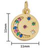 1Pcs Various Style Metal Zircon Pendants For Making DIY Bracelet Necklace Earring Key Chain