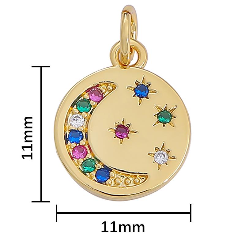 1Pcs Various Style Metal Zircon Pendants For Making DIY Bracelet Necklace Earring Key Chain