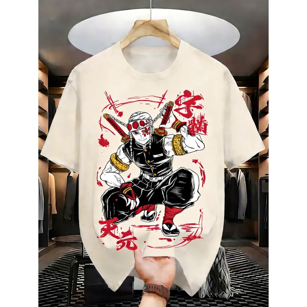 

Summer Plus Size Demon Slayer Anime Printed Unisex and Women Tshirt Casual Parent Child Top Fashion Cotton Y2K Street Harajuku S