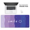 Large Mouse Pad for And Desk Mat, Precision Edge-Locked Non-Slip Keyboard Pad for Desktop Computer Table, 800*300MM Purple Gradient Smiley Face