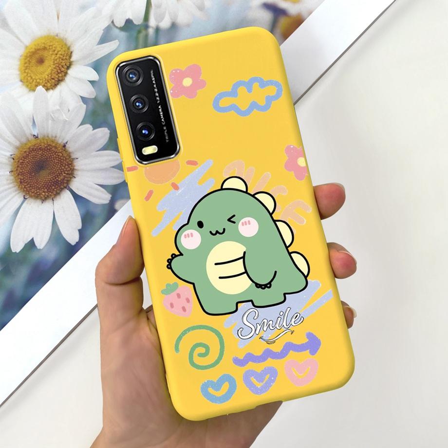 Custodia For Vivo V2027 V2027 Vivo Y11s Y12s Y20i Y20 Custodia per Telefono Morbida Opaca Silicone Liquido Antiurto Paraurti Capa Elegante Moda