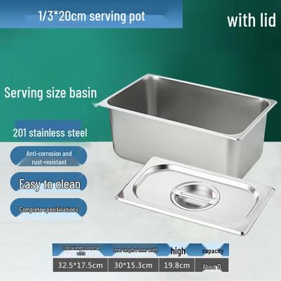 Plat alimentaire rectangulaire en acier inoxydable Homeglen
