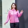 Women's Winter Plus Size Padded Jacket Simple Stand Collar Short-Length Thermal Jacket