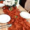 Chiffon Sheer Chiffon Table Runner Reusable Wedding Table Runner  Dinning Table
