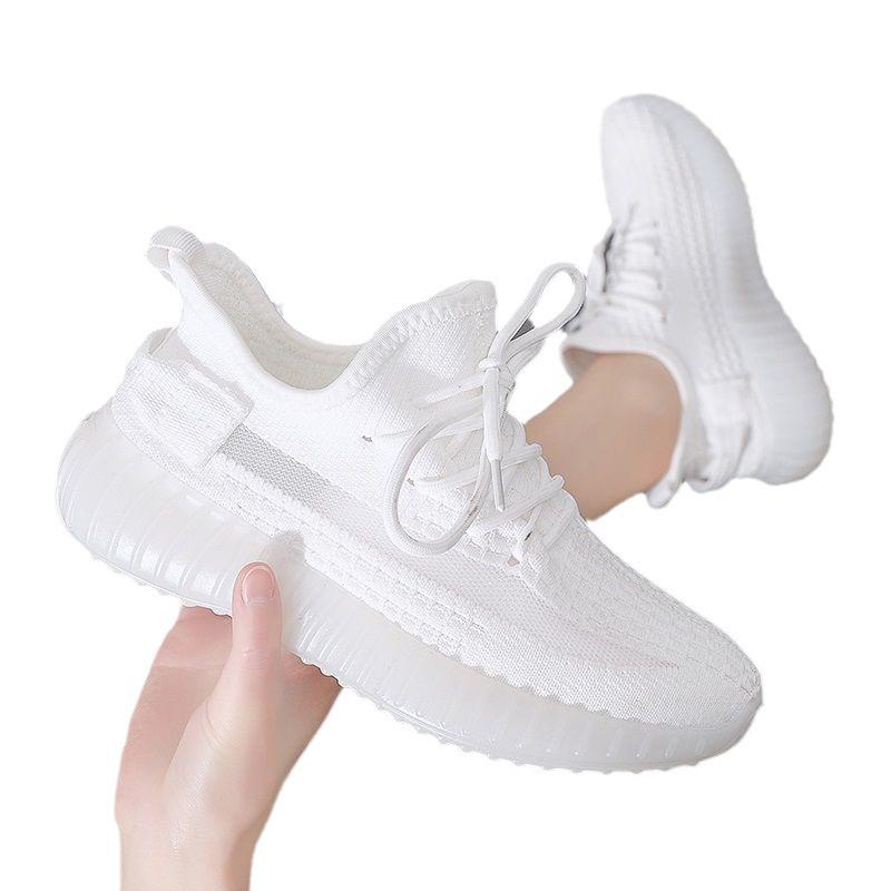 2024 Women's Summer Coconut Flyknit Sneakers: Lightweight, Breathable, Casual Korean Style Running Shoes