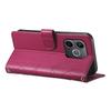 Wallet Case for 600 Lite 5G - Leather/PU, Red, With Lanyard