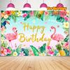 Summer Ocean Beach Palm Tree Flamingo Backgroundindoor Outdoor Courtyard Decorationsofa Bedside Background Pool Party Decoration
