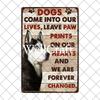 Wellcraft  Pet Husky Dog Are Your Friend Wine Cafe Bath Shop Art Metal Tin Sign Wall  Poster Iron Painting Pub D  CM