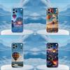 Cute Hot Air Balloon For iPhone Max,14,16,X,13,XR,SE,12,15,Pro,17,Plus,11,XS,Mini Transparent Soft Cover Case