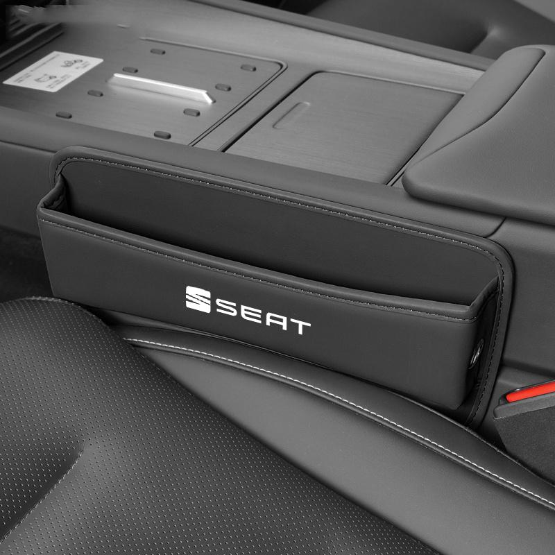 Universal Car Seat Gap Organizer PU Auto Console Side Pocket Seat Crevice Storage Box For Seat Leon Altea Exe Interior Accessory