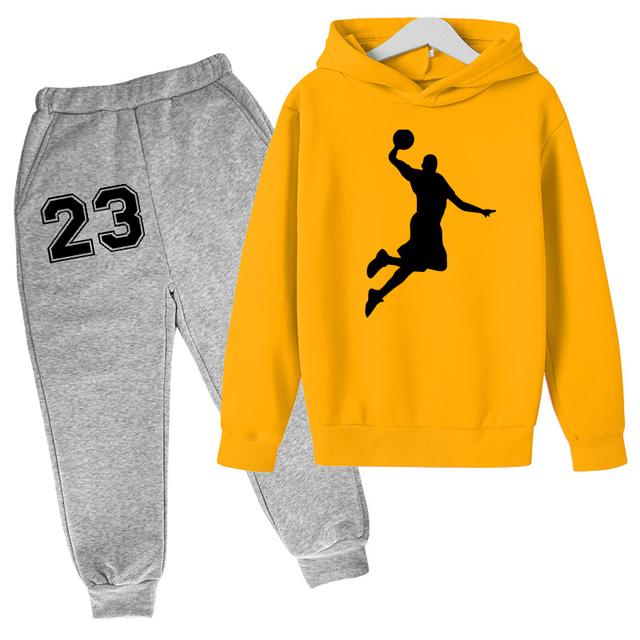 Basketbal Sport Hoodie Set Lente Herfst Top + Broek 2-delige Set Jongens Kinderen Meisjes Competitie Trainingskleding 160