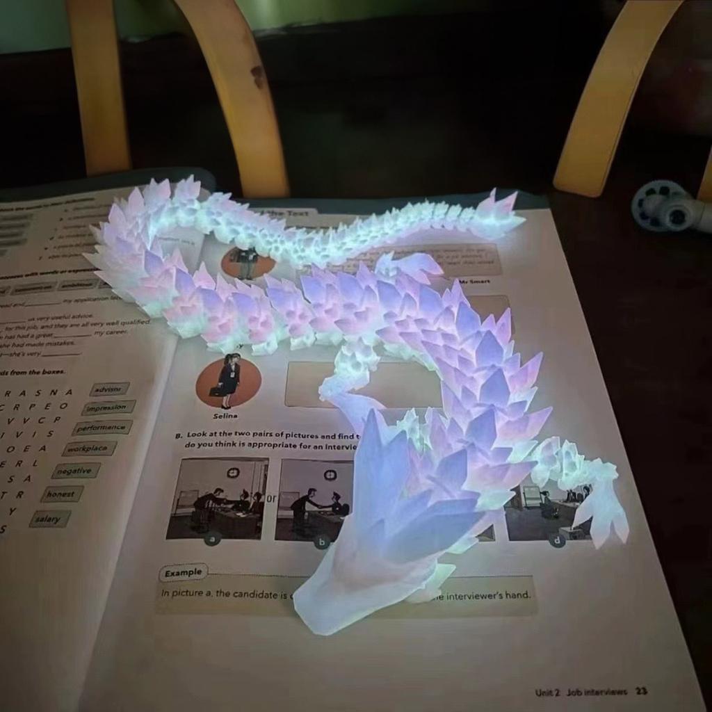 Movable Joints Dragon Model Toys Delicate and Compact Decorative Model Toy for Living Room Desktop Decoration