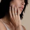 925 Sterling Silver Green Moss Agate Promise Rings for Women Elegant Leaf Shape Ring Unique Wedding Jewelry Gift