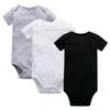Baby Triangle Romper, Fashionable Autumn Style, White Short-Sleeve Romper, Warm Cartoon Onesie for Babies