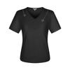FivePlus Women's V-Neck Cotton Short-Sleeve T-Shirt with Butterfly Print
