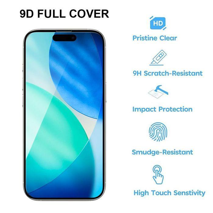 Film de protection en verre trempé - BOOLING - iPhone 17 - Lot de 2 - Antichoc - Anti-rayures 9H