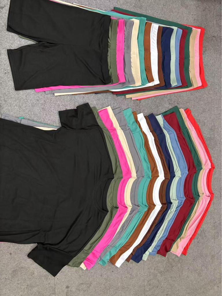 Set Pigiama Donna Casual Solido Colorato Largo Estate 2026 Europeo & Americano