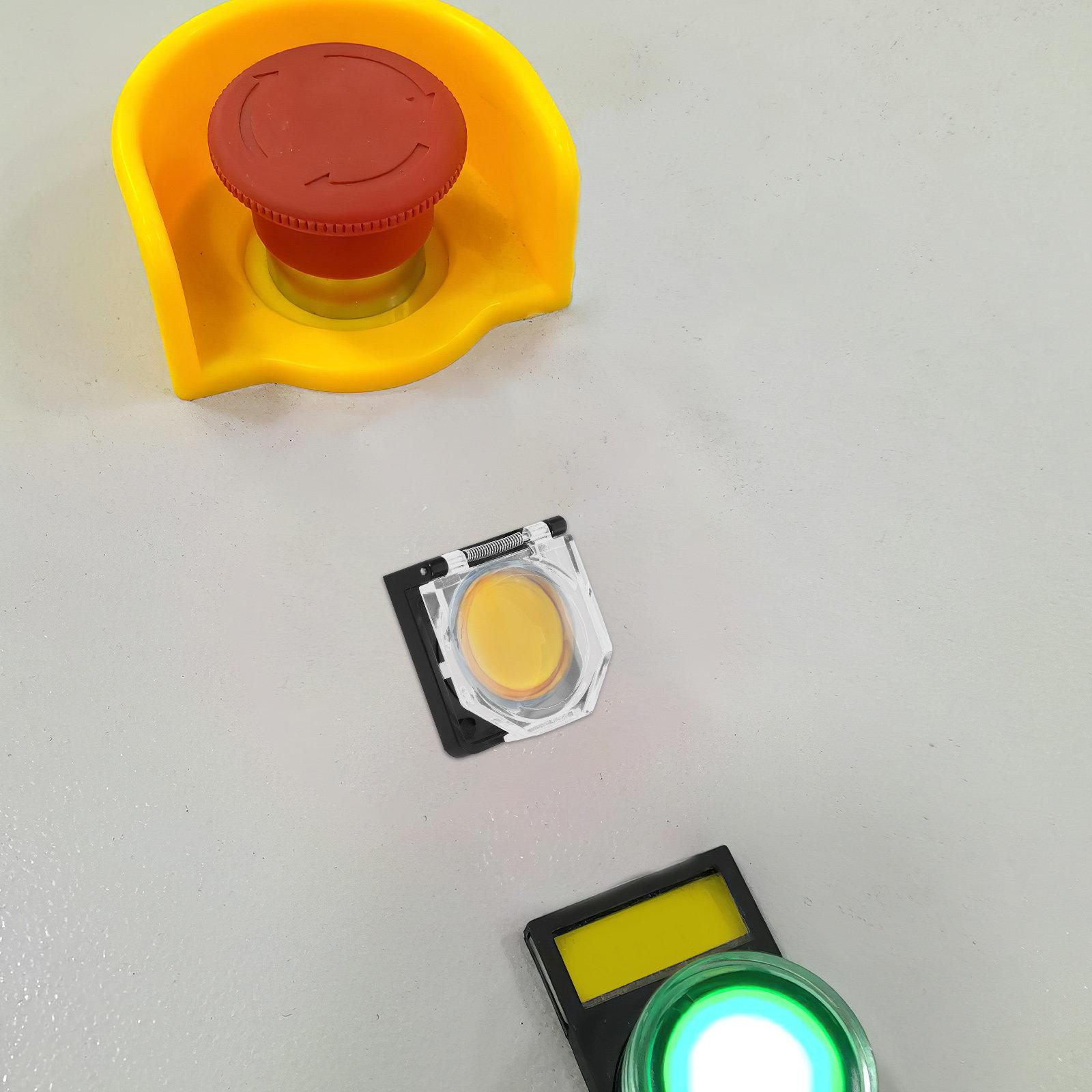 

5pcs Button Protective Cover 22Mm Dustproof Waterproof Switch Protector For Washer Dishwasher Pet Safety Clear Plastic other