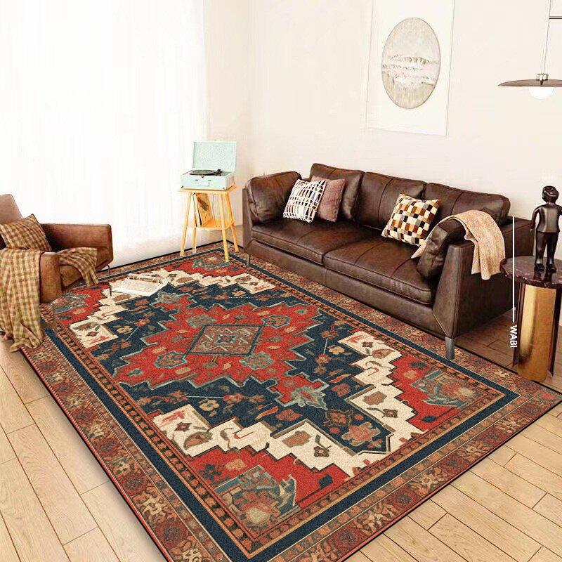 Persian Carpet Living Room Coffee Tables Easy Cleaning Large Rugs 200x300 Retro Decoration Sofa Rug Bedroom Non-slip Floor Mats